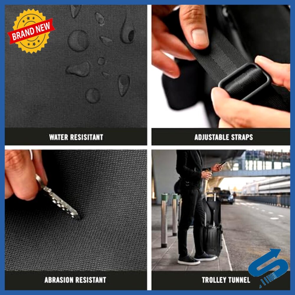 Convertible Tech Backpack Briefcase Polyester Dur… - image 4